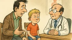 Barzelletta: Dottore, mio figlio ha un tic