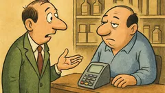 Barzelletta: «Si può pagare con il Bancomat?»