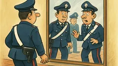Barzelletta: Due carabinieri davanti allo specchio... e poi?