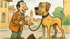 Barzelletta: Un tizio passeggia col cane