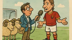 Barzelletta: un giornalista ferma Totti a fine partita