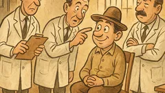 Barzelletta: In manicomio, Piero perde un orecchio