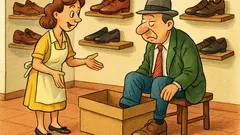 Barzelletta: Un signore entra in calzoleria