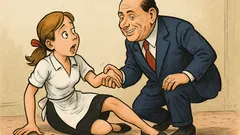 Barzelletta: la cameriera di Berlusconi inciampa