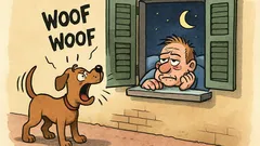 Barzelletta: Un cane che abbaia non dorme