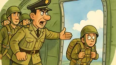 Barzelletta: carabinieri paracadutisti al primo lancio