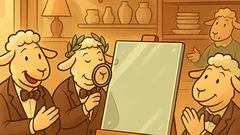 Barzelletta: La Pecora Sclera scrive sul vetro