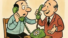 Barzelletta: Al telefono: «Pronto? Chi parla?»