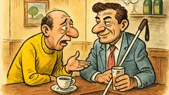 Barzelletta: Due amici parlano al bar...