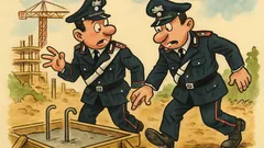 Barzelletta: Due carabinieri camminano in un cantiere…