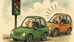 Barzelletta: Un nanosecondo è tra verde e clacson