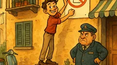 Barzelletta: un inquilino sfida il portinaio