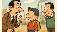 Barzelletta: «Pierino, che mestiere fa tuo padre?»