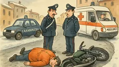 Barzelletta: Un signore d’inverno in moto