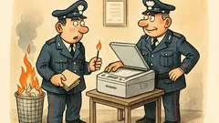 Barzelletta: Carabiniere al maresciallo: brucio le pratiche?