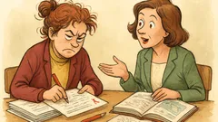 Barzelletta: La maestra corregge la verifica di geografia