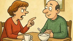 Barzelletta: «Caro, dimmi qualcosa!»