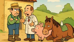 Barzelletta: Un fattore chiama il veterinario...