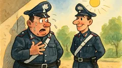 Barzelletta: Tra carabinieri, che caldo ieri!