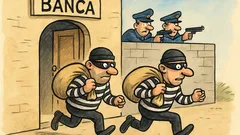 Barzelletta: Due ladri rapinano una banca