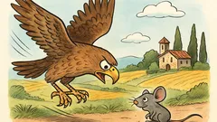 Barzelletta: Un falco in picchiata vede un topo