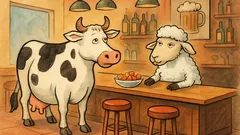 Barzelletta: una mucca entra in un bar