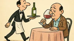 Barzelletta: Un cameriere porta vino da assaggiare