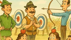 Barzelletta: Tre arcieri e una mela…