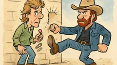 Barzelletta: MacGyver sfida Chuck Norris in officina