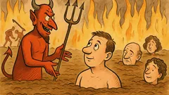 Barzelletta: Un uomo muore e finisce all’inferno