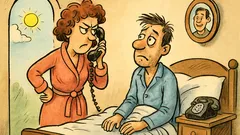 Barzelletta: La moglie dorme fuori… e lui?