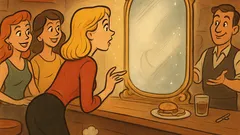 Barzelletta: Uno specchio magico in un bar