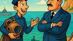 Barzelletta: «Maresciallo, sono stato al mare…»