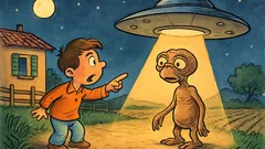 Barzelletta: Una notte un bimbo veneto vede E.T.