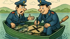 Barzelletta: due carabinieri arrivano al lago