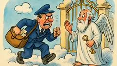 Barzelletta: In Paradiso suona il postino...