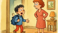 Barzelletta: Pierino torna a casa da scuola