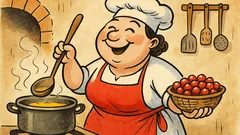 Barzelletta: Cosa prepara una cuoca felice?