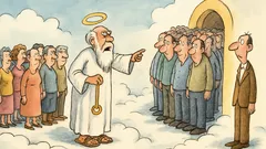 Barzelletta: Dopo una catastrofe, tutti in fila