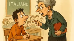 Barzelletta: Una prof severissima interroga Farazzi