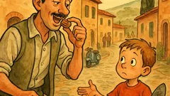 Barzelletta: Papà, mi apri questa noce?