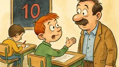 Barzelletta: Pierino dice al papà del 10