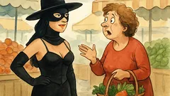 Barzelletta: una casalinga prova il look Zorro