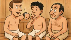 Barzelletta: Tre uomini nudi in sauna