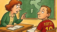 Barzelletta: La maestra interroga Totti