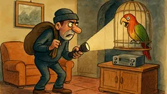 Barzelletta: Uno scassinatore entra in casa di notte