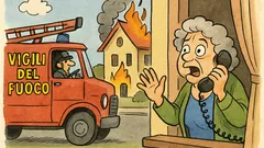 Barzelletta: Una signora chiama i pompieri...