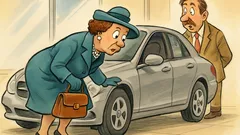 Barzelletta: Una signora distinta entra da Mercedes