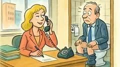 Barzelletta: Quando il capo è in bagno…