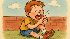 Barzelletta: Un bambino si sbuccia il ginocchio…